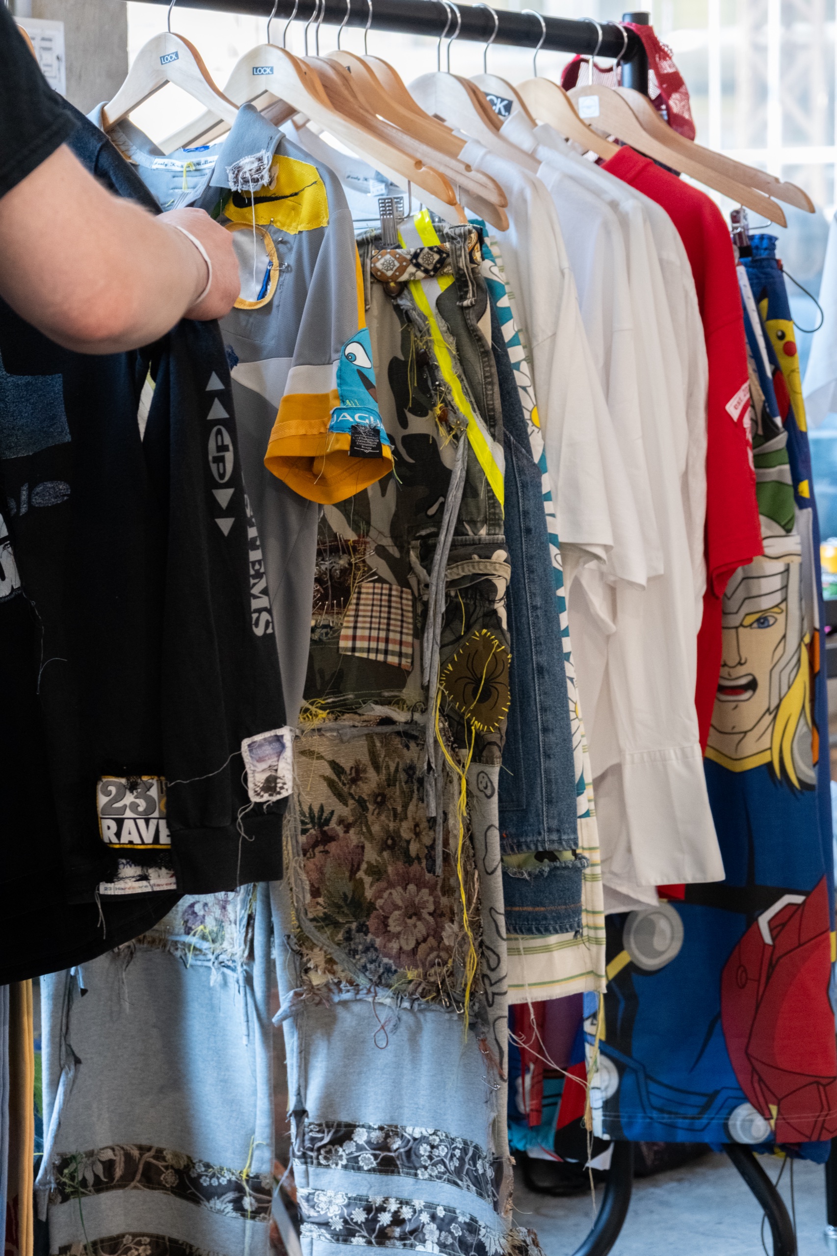 Clothing on the rails