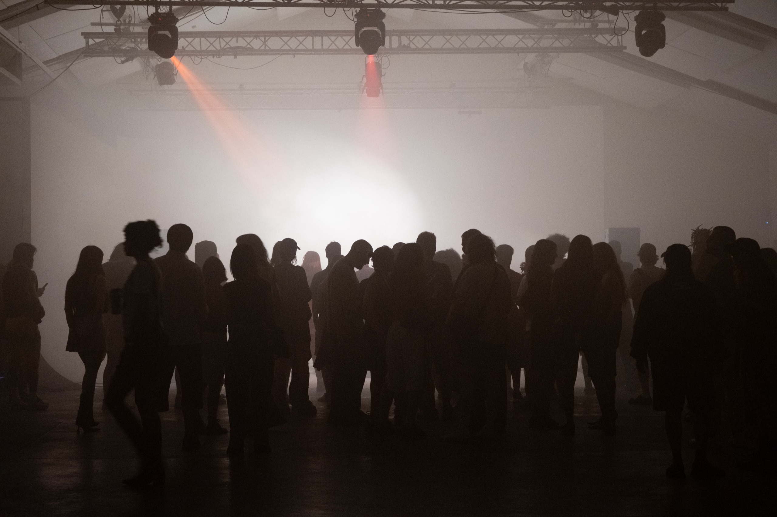 The crowd at Oval Space