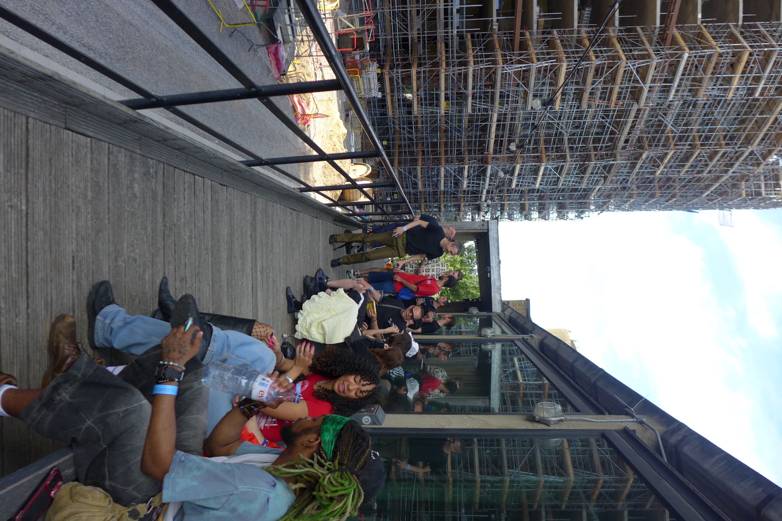 Guests on the Oval Space terrace